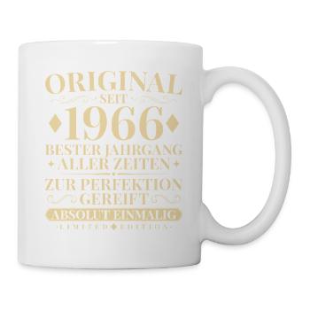 Original seit 1966 Jahrgang Absolut Einmalig - Tasse - Weiß - Rechts