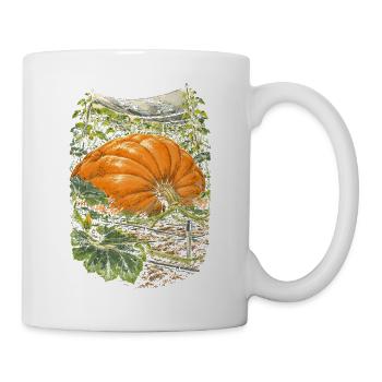Riesenkürbis Kürbiswettbewerb - Tasse - Weiß - Rechts