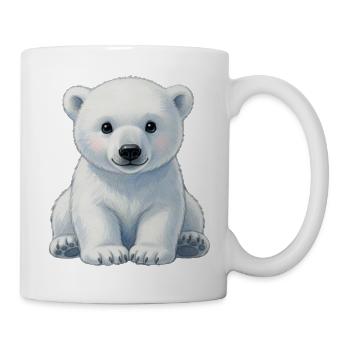 Niedliches Eisbär Baby Geschenkidee für Kinder  - Tasse - Weiß - Rechts