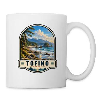 Tofino Kanada Küstenlandschaft Urlaub - Tasse - Weiß - Rechts
