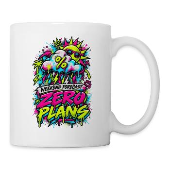 Zero Plans Weekend Graffiti - Tasse - Weiß - Rechts