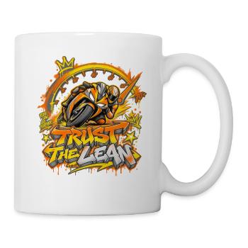 Trust the Lean Motorrad Graffiti - Tasse - Weiß - Rechts