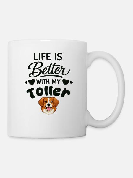  Das Leben Ist Besser Mit Meinem Nova Scotia Duck - Tasse - Weiß