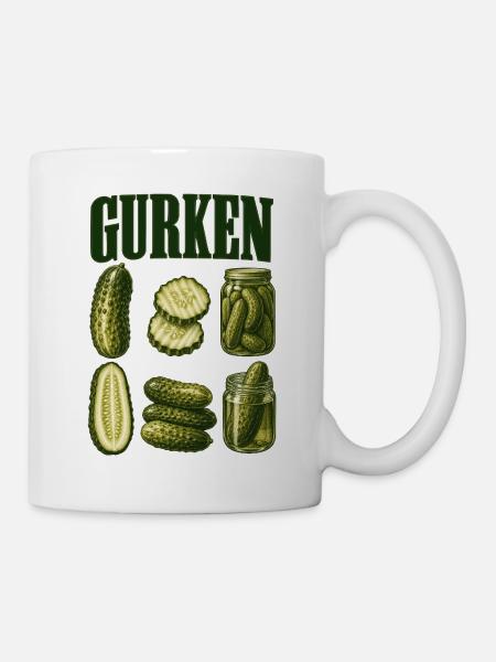 Gurkenkunde - Tasse - Weiß