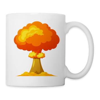 Nukleare Explosion Atomic - Tasse - Weiß - Rechts