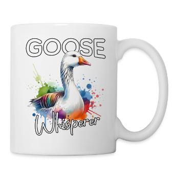 Gans Flüsterer - Tasse - Weiß - Rechts