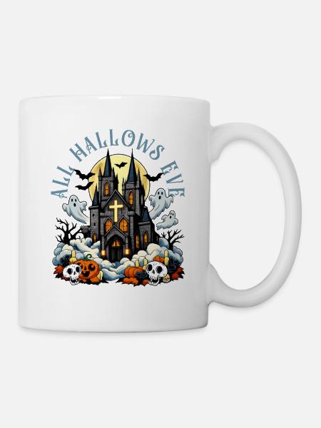 Katholischen Kirche Zu Halloween - Tasse - Weiß