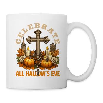 Katholischen Kirche Zu Halloween - Tasse - Weiß - Rechts