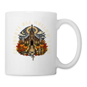 Katholischen Kirche Zu Halloween - Tasse - Weiß - Rechts