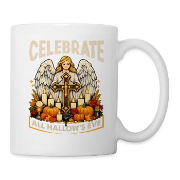 Katholischen Kirche Zu Halloween - Tasse - Weiß - Rechts