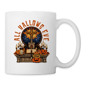 Katholischen Kirche Zu Halloween - Tasse - Weiß - Rechts