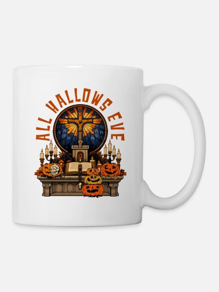 Katholischen Kirche Zu Halloween - Tasse - Weiß