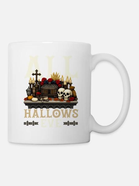 Katholischen Kirche Zu Halloween - Tasse - Weiß