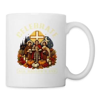 Katholischen Kirche Zu Halloween - Tasse - Weiß - Rechts