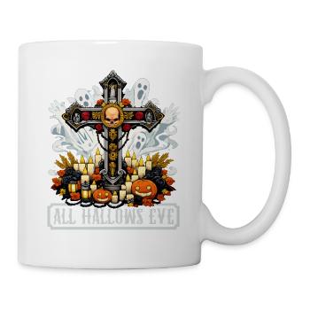 Katholischen Kirche Zu Halloween - Tasse - Weiß - Rechts