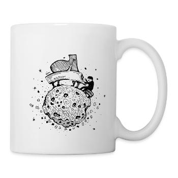 Pianist – Musikalischer Asteroid - Tasse - Weiß - Rechts
