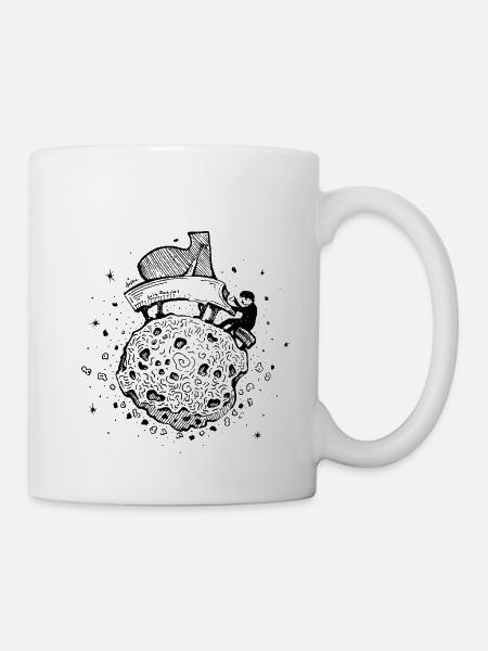 Pianist – Musikalischer Asteroid - Tasse - Weiß