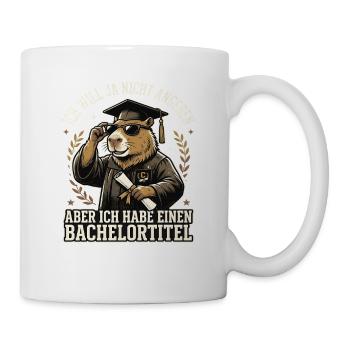 Capybara Bachelor Abschluss Studium Absolvent - Tasse - Weiß - Rechts