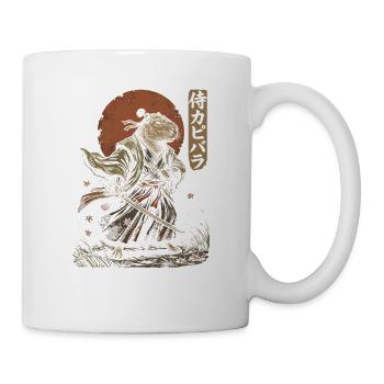 Capybara Samurai Mit Katana Japan Krieger - Tasse - Weiß - Rechts
