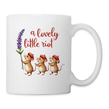 Eine hübsche kleine Riot-Mäuse - Tasse - Weiß - Rechts