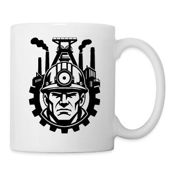 Bergbau - Tasse - Weiß - Rechts