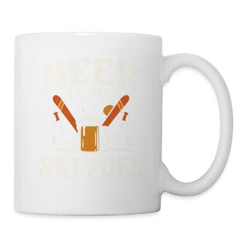 Winter Skifahren Bier Equipment Skiurlaub - Tasse - Weiß - Rechts