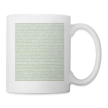 2399 Ziffern von Pi - Tasse - Weiß - Rechts