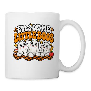 Augen auf mich: Kleine Boo-Geister - Tasse - Weiß - Rechts