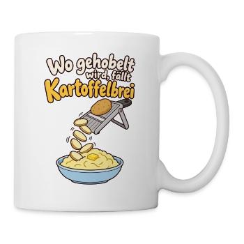 Kartoffelbrei Spruch Küchenhumor - Tasse - Weiß - Rechts