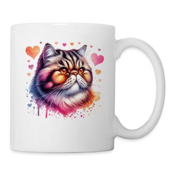 Exotische Kurzhaarkatze - Tasse - Weiß - Rechts