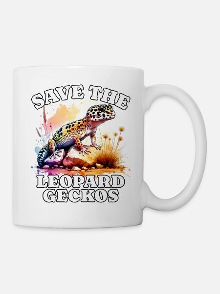 Save Leopardgecko - Tasse - Weiß