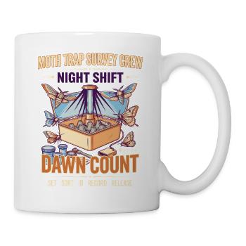 Nachtdienst Mottenfalle Morgendämmerung - Tasse - Weiß - Rechts