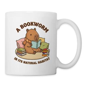 Ein Buchbär in einem natürlichen Lebensraum - Tasse - Weiß - Rechts