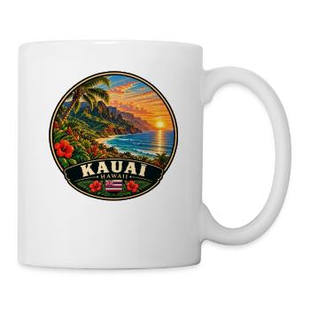 Kauai Hawaii Urlaub Sommer Strand Sunset - Tasse - Weiß - Rechts