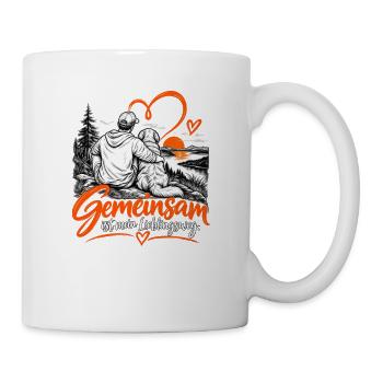 Gemeinsam ist mein Lieblingsweg - Tasse - Weiß - Rechts