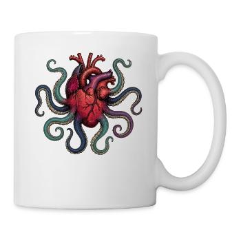 Anatomical Heart Octopus - Tasse - Weiß - Rechts