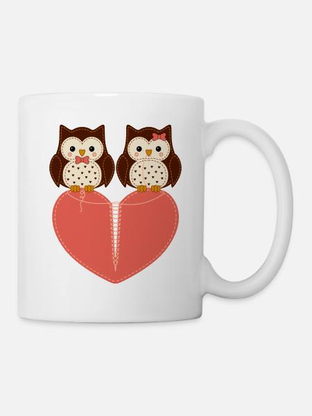 motiv_owl - Tasse - Weiß