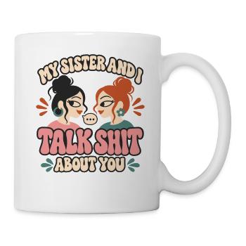 Geschwisterliebe Schwester Idee - Tasse - Weiß - Rechts