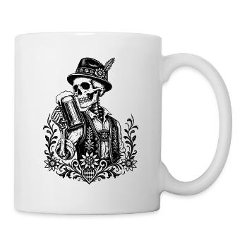 Bayerischer Totenkopf - Tasse - Weiß - Rechts