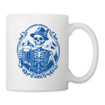 Bayerisches Skelett - Tasse - Weiß - Rechts