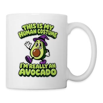 Human Costume Avocado - Halloween Avocado - Tasse - Weiß - Rechts