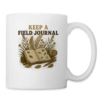 Keep A Field Journal Naturjournal - Tasse - Weiß - Rechts