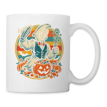 Halloween Barkeeper Geist mit Cocktailshaker für - Tasse - Weiß - Rechts