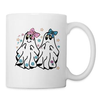 Gruseln – Kawaii Geist mit Süßigkeiten Pastell Hal - Tasse - Weiß - Rechts