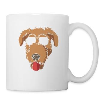 Irischer Wolfshund - Tasse - Weiß - Rechts