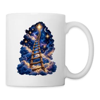 Leiter zu den Sternen - Tasse - Weiß - Rechts