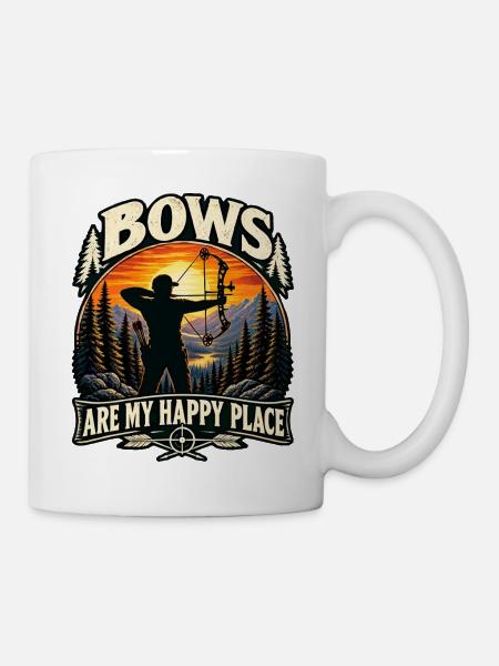 Bogenschießen, Bogenschütze - Tasse - Weiß