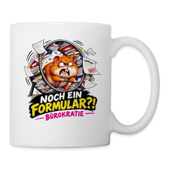 Hamster Formular Bürokratie - Tasse - Weiß - Rechts