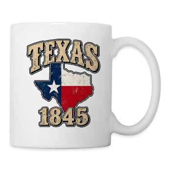 Texas 1845 Vintage Patch - Tasse - Weiß - Rechts