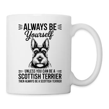 Scottish Terrier Spruch Scottish Terrier Geschenk  - Tasse - Weiß - Rechts